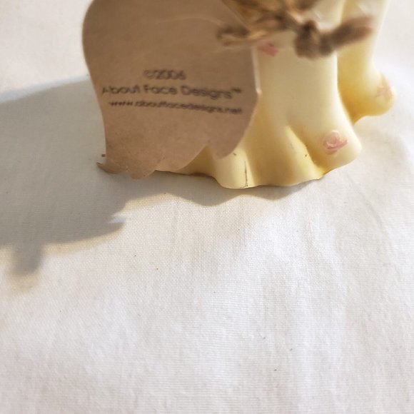 Faithful Guardians Healing Angel Ceramic Figurine, Breast Cancer Pink Ribbon - Picture 4 of 5